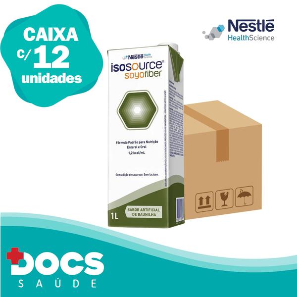 Imagem de Isosource Soya Fiber 1.2 kcal 1000ml Nestlé CX 12 Unidades