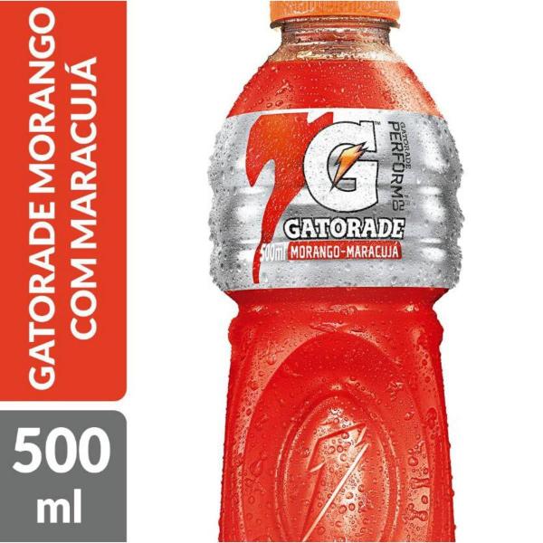 Isotônico Gatorade Morango Maracujá 500Ml - 12 Unidades Imagem de Isotônico Gatorade Morango Maracujá 500Ml - 12 Unidades