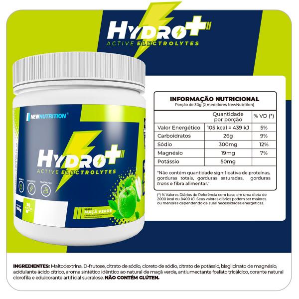 Imagem de Isotônico Hydro Plus 900g Maçã Verde - Endurance Series NewNutrition