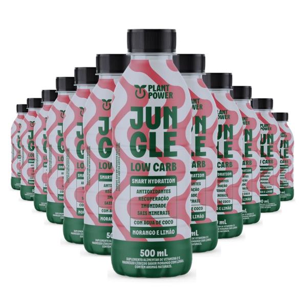Isotônico Jungle Morango e Limão Plant Power (12un de 500ml) Imagem de Isotônico Jungle Morango e Limão Plant Power (12un de 500ml)