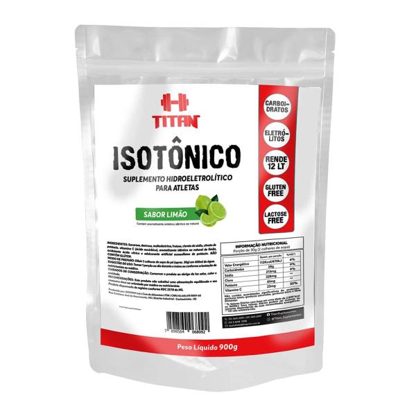Isotônico Sabor Limão 900g Titan Imagem de Isotônico Sabor Limão 900g Titan