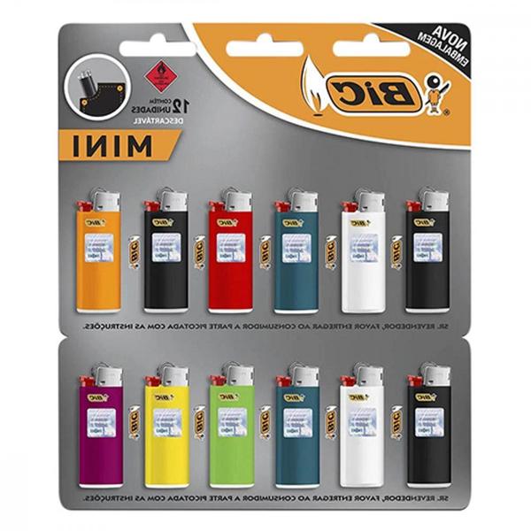 Imagem de Isqueiro A Gas Desc.Mini Bic ./ Kit Com 12 Unidades