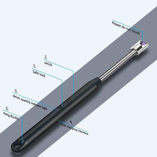 Imagem de Isqueiro Acendedor Elétrico Recarregável Cozinha Fogão Usb
