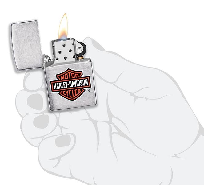 Imagem de Isqueiro de bolso com logotipo Zippo Harley-Davidson à prova de vento