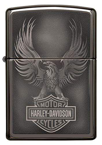 Imagem de Isqueiro de bolso Zippo Black Ice Harley Davidson