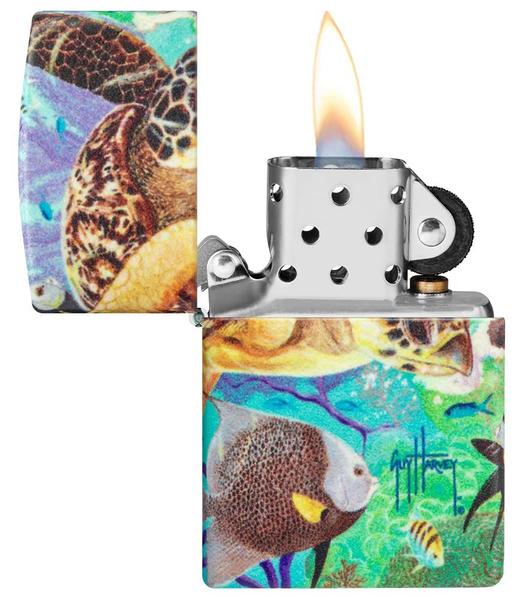 Imagem de Isqueiro de bolso Zippo Guy Harvey 540 Design Glow in The Dark