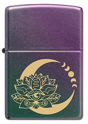 Imagem de Isqueiro de bolso Zippo Lotus Moon Design iridescente