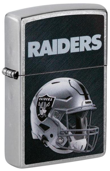 Imagem de Isqueiro de bolso Zippo NFL Las Vegas Raiders, capacete cromado