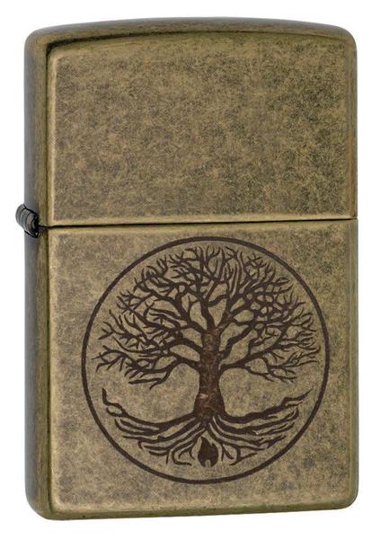 Imagem de Isqueiro de bolso Zippo Tree of Life Antique Brass 29149