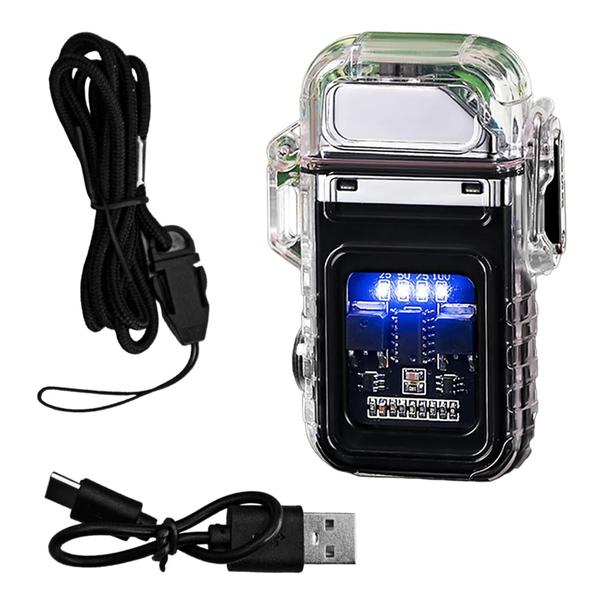 Isqueiro Elétrico A Prova De Vento Com Lanterna Iluminação Forte, Médio e Strobo Recarregável TB1906 - Luck Imagem de Isqueiro Elétrico A Prova De Vento Com Lanterna Iluminação Forte, Médio e Strobo Recarregável TB1906