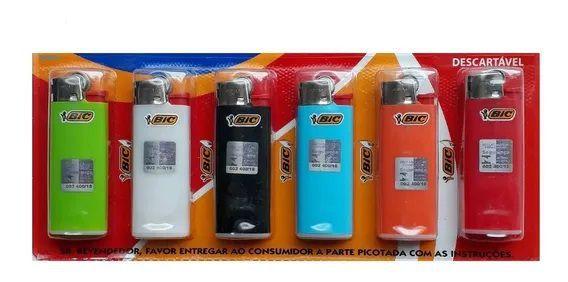 Imagem de Isqueiro Mini Bic Original  6 Unidade