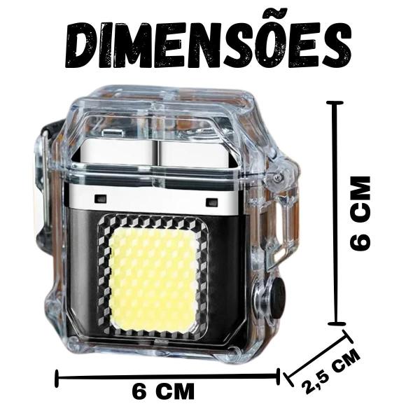 Imagem de Isqueiro Resistência Recarregável Usb Premium Portátil Led