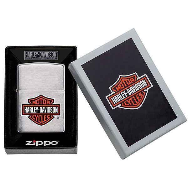 Imagem de Isqueiro Zippo 200HD.H252 HDavidson Logo Colorido Escovado