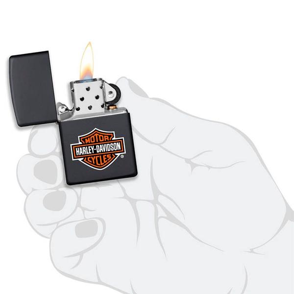 Imagem de Isqueiro Zippo 218HD-H252 Classic Logo Harley-Davidson Preto