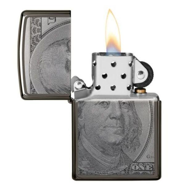 Imagem de Isqueiro Zippo 49025 Currency Dólar Design 