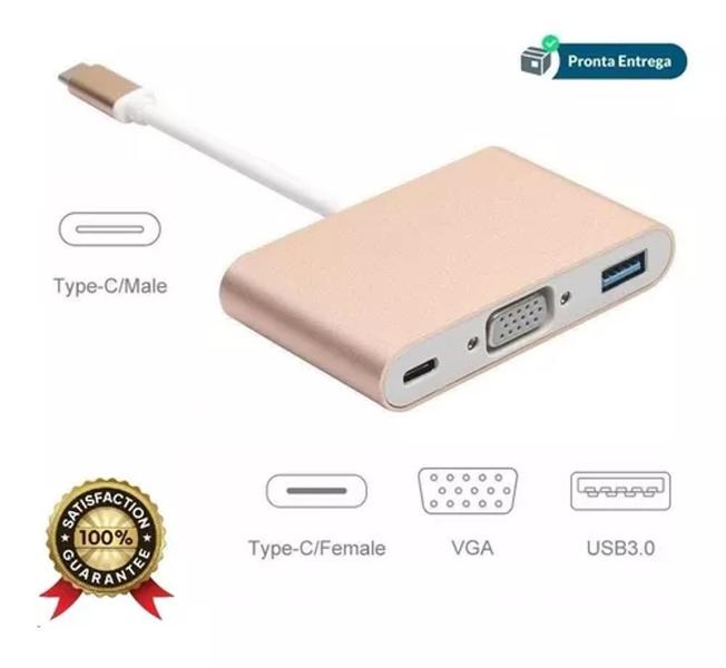 Imagem de IT Blue LE-4119: Adaptador USB-C com saída VGA e USB 3.0