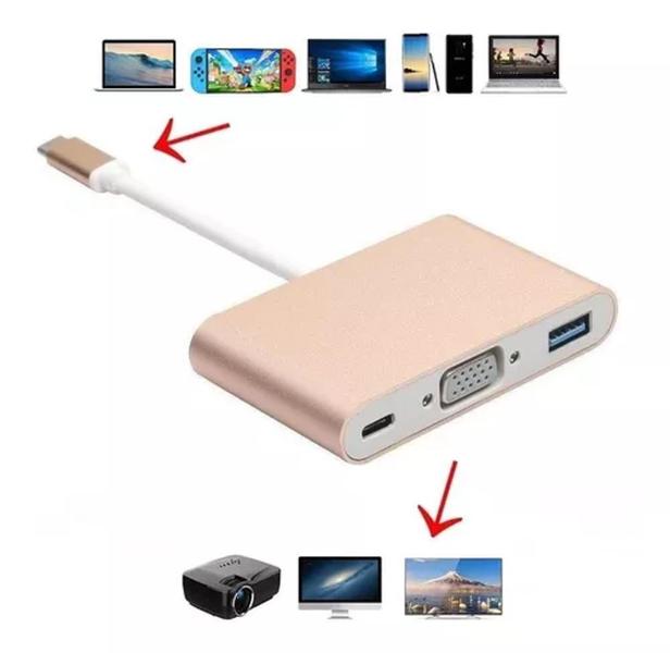 Imagem de IT Blue LE-4119: VGA + USB 3.0 para dispositivos USB-C