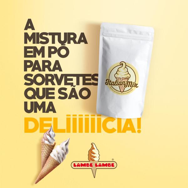 Imagem de Italian Mix Sabor Creme caixa com 2 unidades para maquina de sorvete soft expresso 