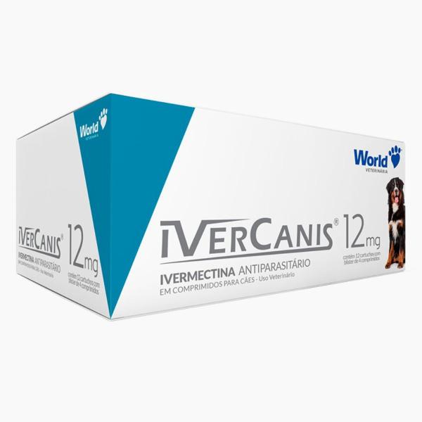 Imagem de Ivercanis para carrapato, pulgas e sarna World 1 Und 12mg ivercanis até 60kg