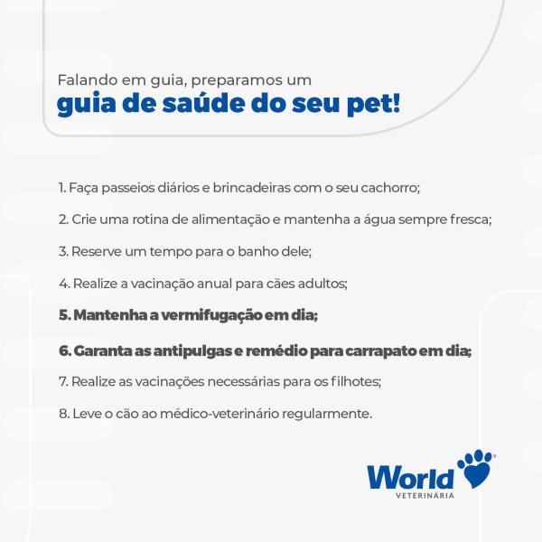 Imagem de Ivercanis para carrapato, pulgas e sarna World 3 Und 12mg ivercanis até 60kg