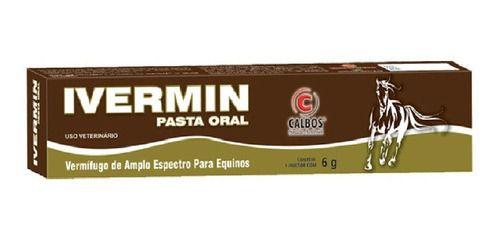 Imagem de Ivermin Pasta Oral 6g Vermiífugo Para Equinos Calbos