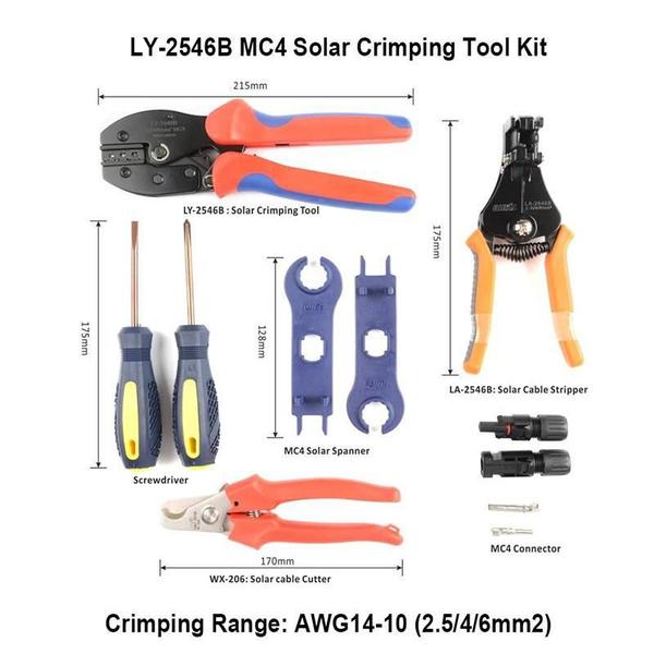 Imagem de Iwiss Ly-2546B Kit Ferramentas Instalação Energia Solar Mc4