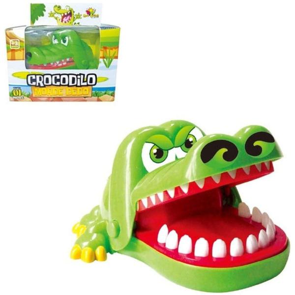 Imagem de Jacaré Brinquedo Jogo Desafio Dentista Morde Dedos Crocodilo