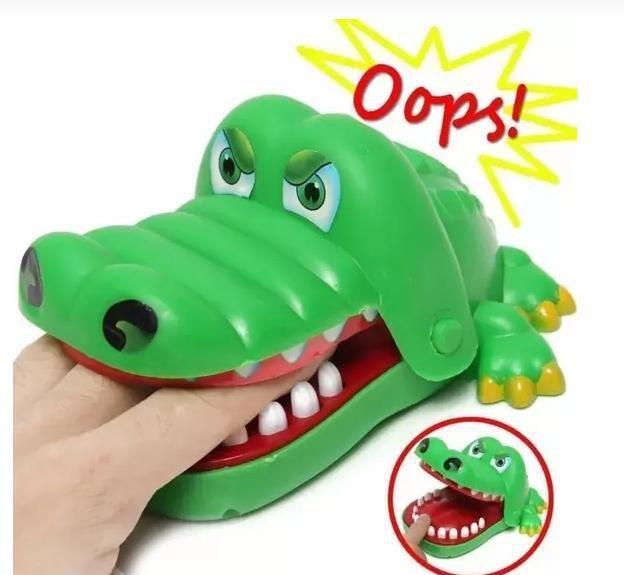 Imagem de Jacaré Brinquedo Jogo Desafio Dentista Morde Dedos Crocodilo