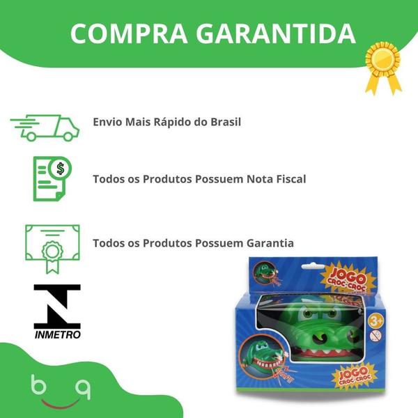 Imagem de Jacare de brinquedo jogo croc-croc morde dedos bbr toys