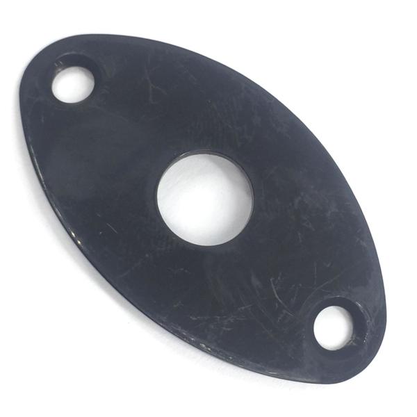 Imagem de Jack plate oval curvado Preto SPIRIT CJD guitarra unidade