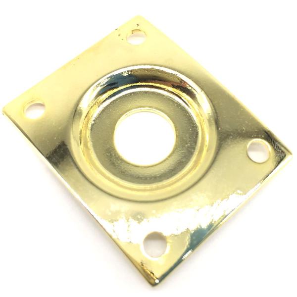 Jack plate retangular Metal Dourado guitarra baixo LJC 1un - SPIRIT Imagem de Jack plate retangular Metal Dourado guitarra baixo LJC 1un