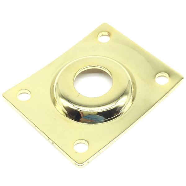 Jack plate retangular Metal Dourado guitarra baixo LJC 1un - SPIRIT Imagem de Jack plate retangular Metal Dourado guitarra baixo LJC 1un