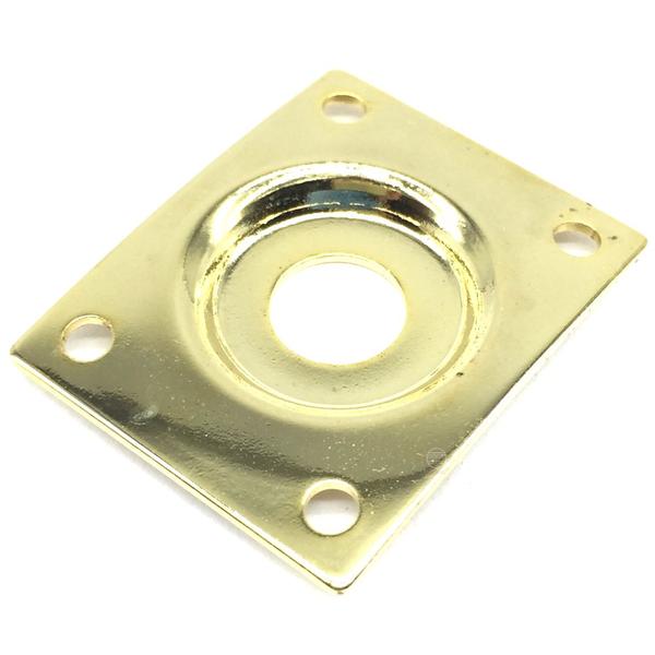 Jack plate retangular Metal Dourado guitarra baixo LJC 1un - SPIRIT Imagem de Jack plate retangular Metal Dourado guitarra baixo LJC 1un