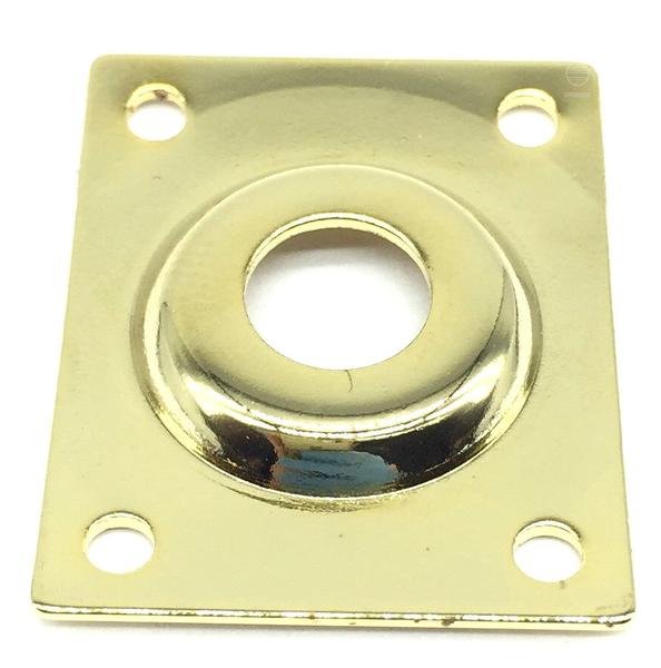 Jack plate retangular Metal Dourado guitarra baixo LJC 1un - SPIRIT Imagem de Jack plate retangular Metal Dourado guitarra baixo LJC 1un