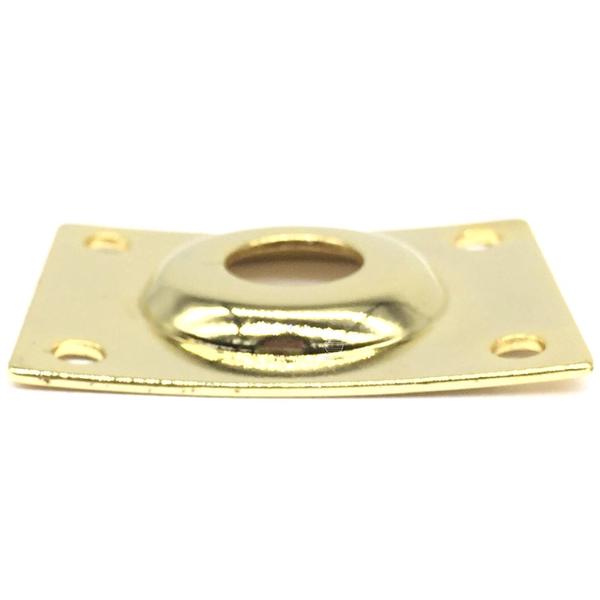 Jack plate retangular Metal Dourado guitarra baixo LJC 1un - SPIRIT Imagem de Jack plate retangular Metal Dourado guitarra baixo LJC 1un