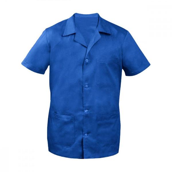 Imagem de Jaleco Brim P/Uniforme Azul, M