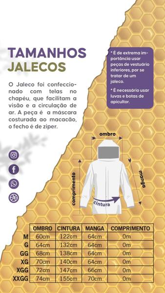 Imagem de Jaleco/Jaqueta Apicultor Brim Camuflado Ventilado - G