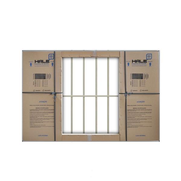 Janela 4 Folhas de Correr C/ Grade 1,00 X 1.20 Alumínio Brilhante Linha Modular - Hale - Hale Imagem de Janela 4 Folhas de Correr C/ Grade 1,00 X 1.20 Alumínio Brilhante Linha Modular - Hale