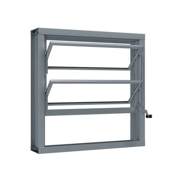 Janela Basculante de Aço 60 x 60 x 12 cm Riobras Imagem de Janela Basculante de Aço 60 x 60 x 12 cm Riobras