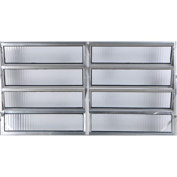 Janela Basculante de Alumínio Duplo 0,60 X 1,50 Linha All Modular Cor Brilhante Imagem de Janela Basculante de Alumínio Duplo 0,60 X 1,50 Linha All Modular Cor Brilhante