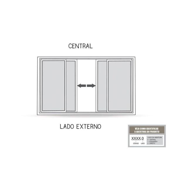 Janela de Aço de Correr Central 4 Folhas 100x150cm Aço Pronto Riobras Imagem de Janela de Aço de Correr Central 4 Folhas 100x150cm Aço Pronto Riobras