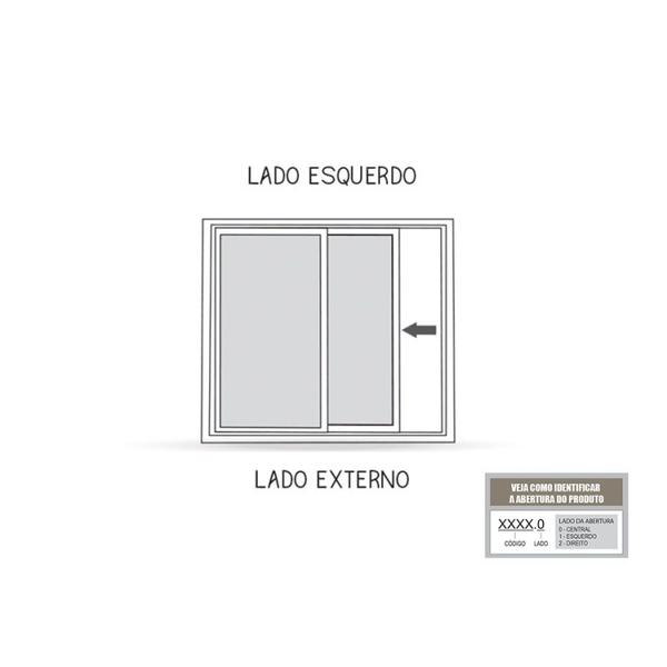 Janela de Aço de Correr Lateral 1 Folha Móvel e 1 Folha Fixa com Grade Mosaico 100x100cm Aço Pronto - Riobras Imagem de Janela de Aço de Correr Lateral 1 Folha Móvel e 1 Folha Fixa com Grade Mosaico 100x100cm Aço Pronto