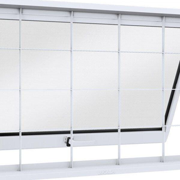 Janela de Aço Maxim-Ar 60x80cm com Grade Quadrada Facilita Lucasa Imagem de Janela de Aço Maxim-Ar 60x80cm com Grade Quadrada Facilita Lucasa