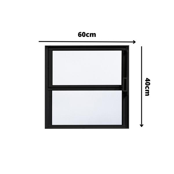 Imagem de Janela de Alumínio Basculante 40x60cm Fortline Atlântica