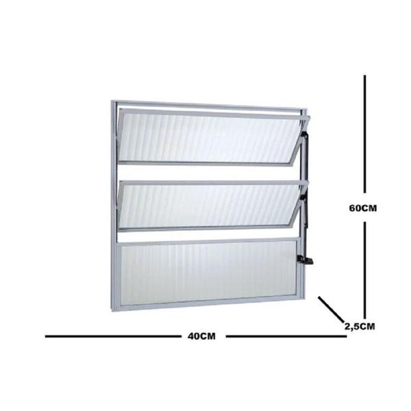 Imagem de Janela de Aluminio Basculante 60x40cm Ecosul