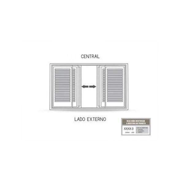 Imagem de Janela de Alumínio Veneziana 120x150cm 6 Folhas Lucasa Alumínios