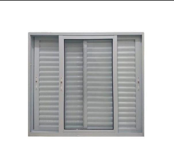 janela de correr 3 folhas alumínio branco - Esquadrias e Vidraçaria Queiros Imagem de janela de correr 3 folhas alumínio branco
