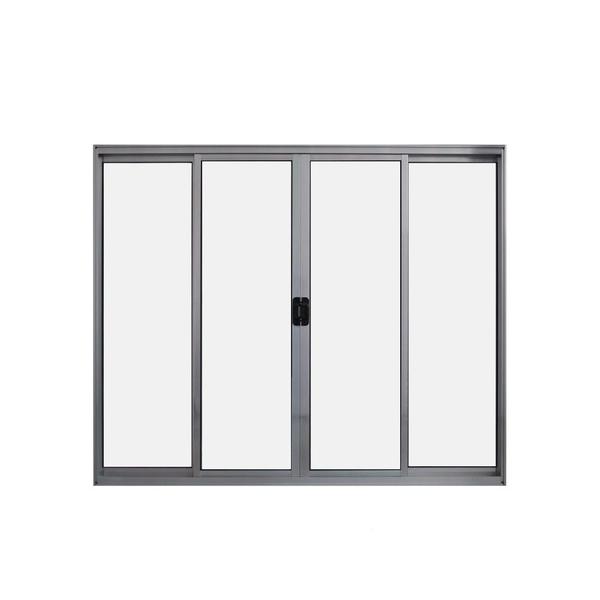 Janela de Correr 4 Folhas S/ Grade Aluminio Brilhante 1.00 x 2.00 Linha Modular - Hale Imagem de Janela de Correr 4 Folhas S/ Grade Aluminio Brilhante 1.00 x 2.00 Linha Modular - Hale