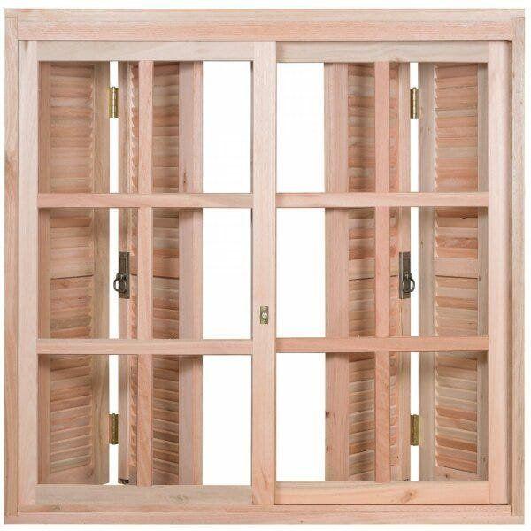 Janela de Madeira Pantográfica 120x150cm Com Caixilho 14cm EWK 370 Rondosul Imagem de Janela de Madeira Pantográfica 120x150cm Com Caixilho 14cm EWK 370 Rondosul
