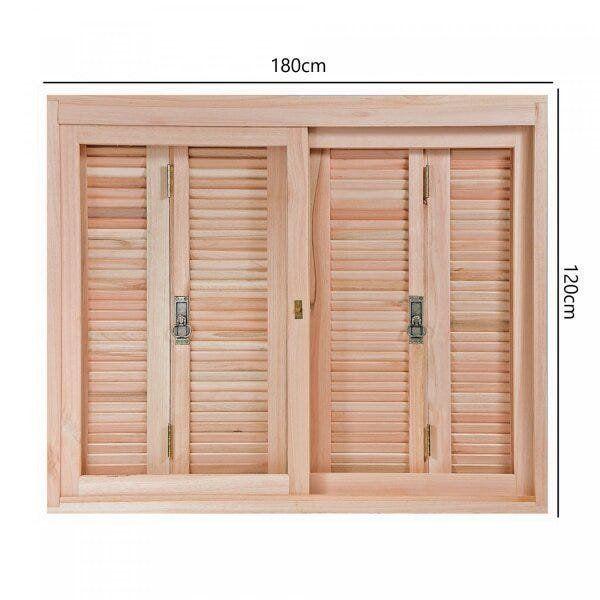 Janela de Madeira Pantográfica 120x180cm Com Caixilho 14cm EWK 360 Rondosul Imagem de Janela de Madeira Pantográfica 120x180cm Com Caixilho 14cm EWK 360 Rondosul
